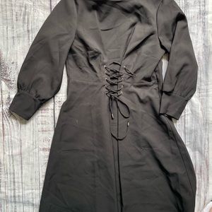 Black corset dress. New